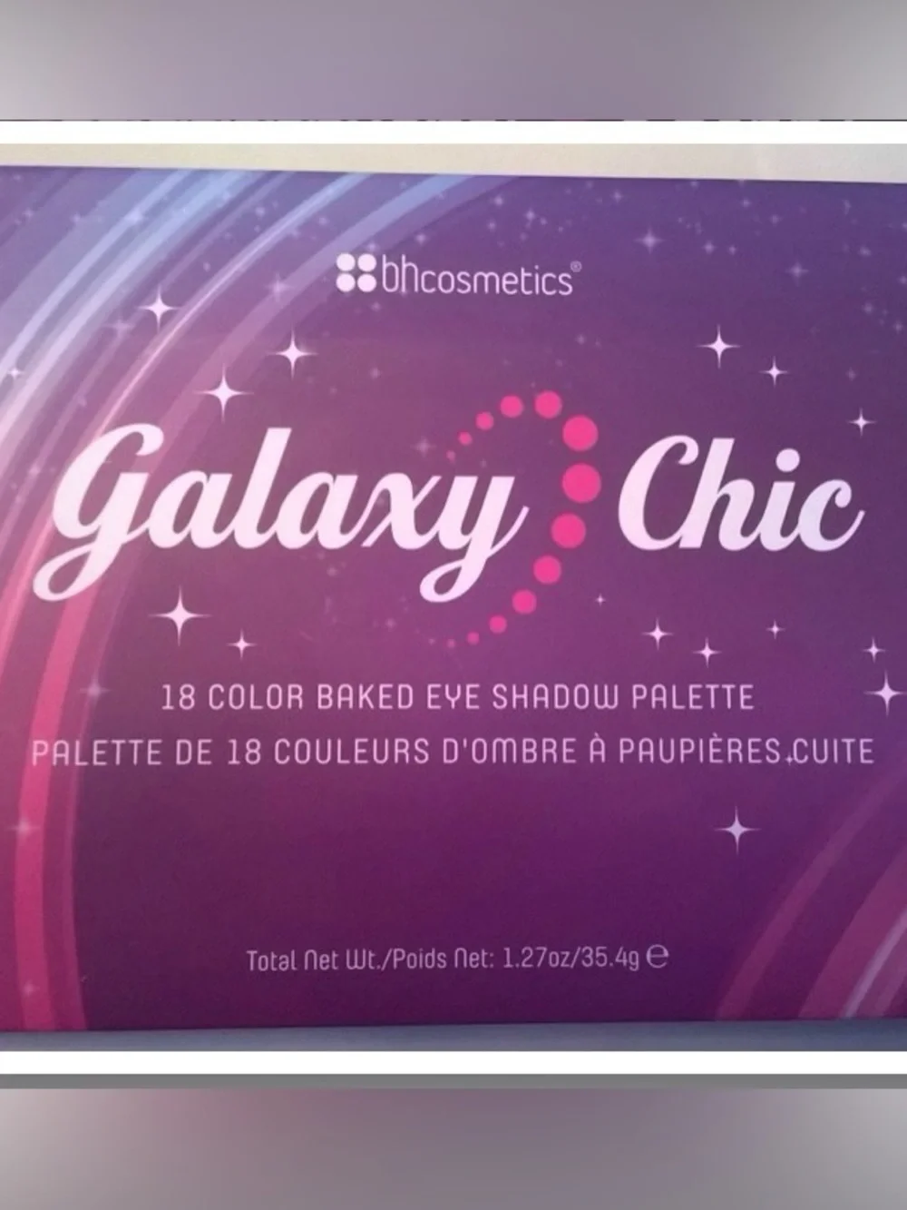 BH Cosmetics Galaxy Chic 18-Color Baked Eyeshadow Palette - Purple Pink